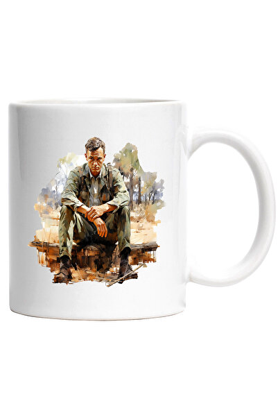 StoryGift Romania Cana Cu Forrest Gump, Personaj Fictiv Celebru, Film, Multicolor 330 ml, Ceramic, Cu Maner Alb