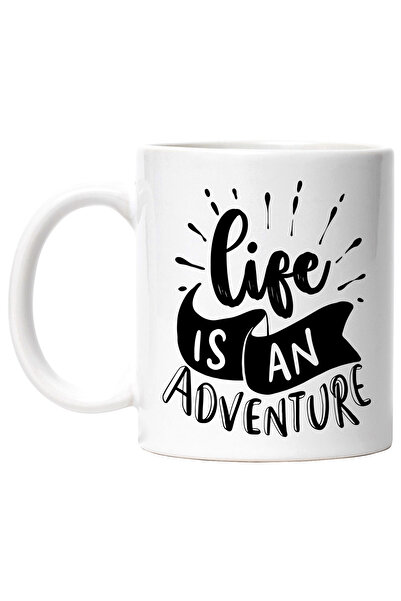 StoryGift Romania Cana cu mesajul in engleza "Life is an adventure" - viata e...