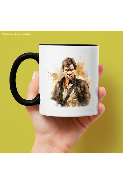 StoryGift Romania Han Solo, Harrison Ford, Star Wars Mug, Multicolor 330 ml, Ceramic, With, STG