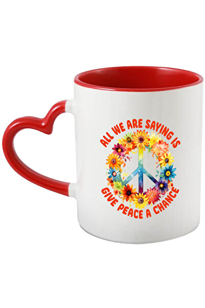 StoryGift Romania Cana cu semnul pacii cu mesajul "All we are saying is give ...