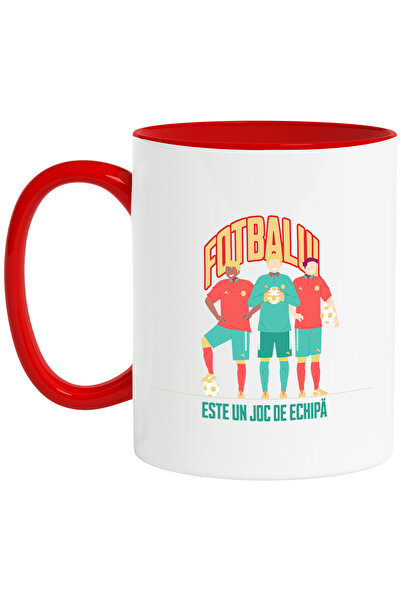 StoryGift Romania Cana Trei jucatori fotbalul ester un joc de echipa, 330ml, ...