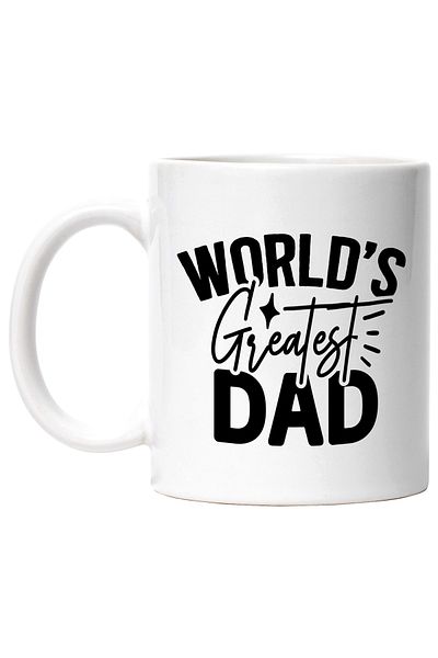 StoryGift Romania Cana pentru cel mai tare tata de pe planeta cu mesaj in limba engleza cu Maner A, Cu Maner Alb STG