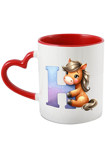 StoryGift Romania Cana cu un calut cu litera "H", ilustratie, pentru copii, s...