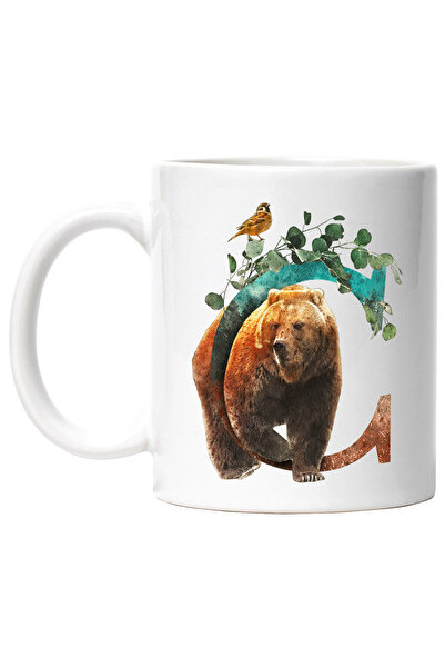 StoryGift Romania Cana Cu Litera, C, Urs, Vrabioara, Plante, Multicolor 330 m...