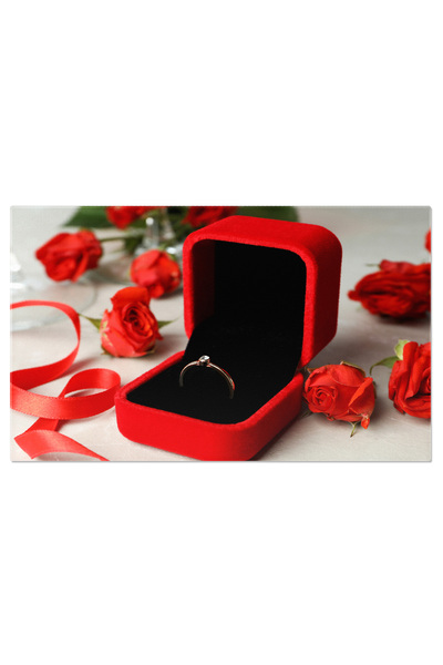 StoryGift Romania Tablou Canvas - Invitatie Traditionala, Bijuterii Scanteiet...