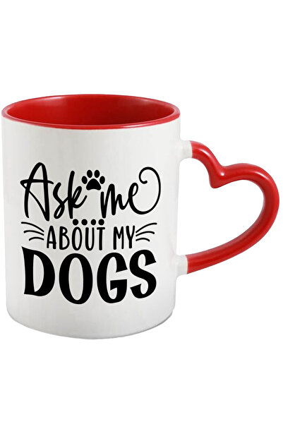 StoryGift Romania Cana cu mesajul "Ask me about my dogs" - intreaba-ma despre...