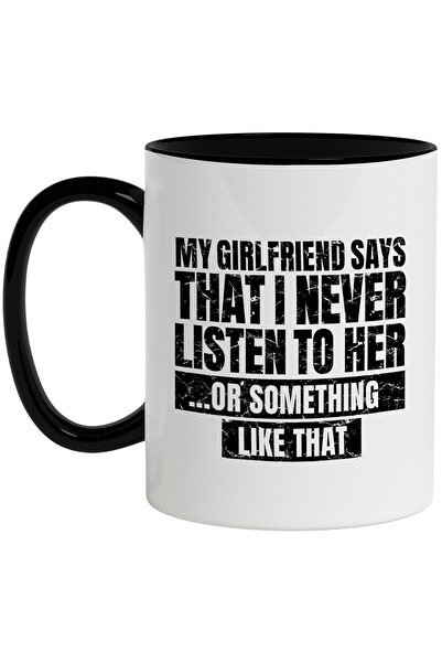 StoryGift Romania Cana Cu Mesaj Amuzant, Cuplu, Relatie, Atentie, Iubita, Alb...