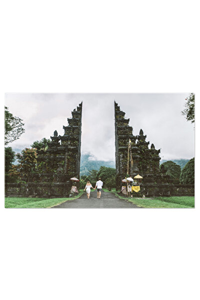 StoryGift Romania Tablou Canvas Cuplu La Poarta Handara, Bali Aventura, Arhit...