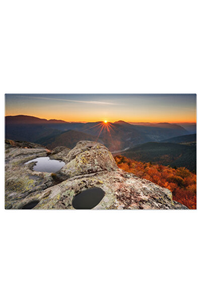 StoryGift Romania Tablou Canvas - Apus Din Varful Muntelui: Culori De Toamna ...