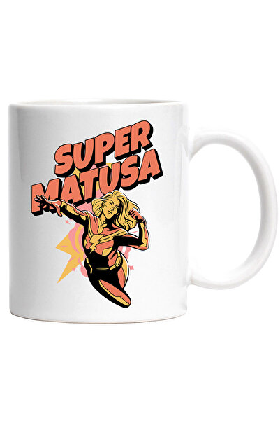 StoryGift Romania Cana cu Femeie Super Erou Text Super Matusa Familie Iubire ...