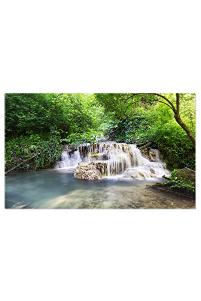 StoryGift Romania Tablou Canvas - Caderea Apei - Peisaj Tropical Cu Cascada S...