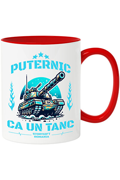 StoryGift Romania Cana puternic ca un tanc armata motivational lupta, 330ml, ...