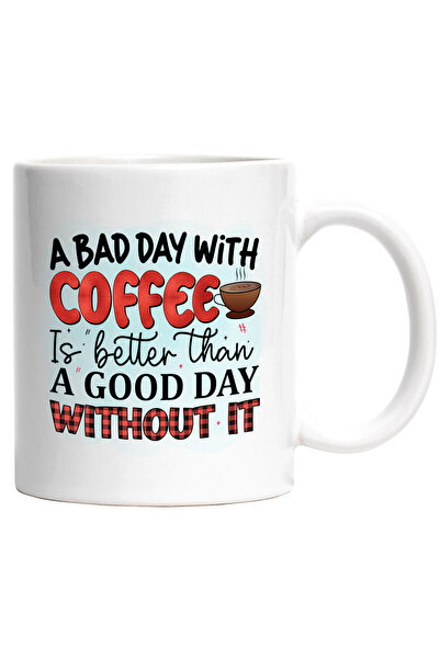 StoryGift Romania Cana cu mesajul „O zi proastă cu cafea e mai bună decât o z...