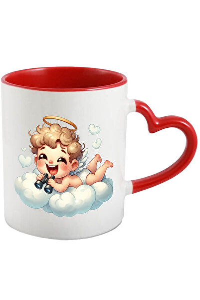 StoryGift Romania Mug with a laughing baby | spying with binoculars | hearts ...