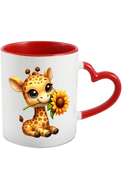 StoryGift Romania Cana cu un pui de girafa | ilustratie | fericire | tine o f...