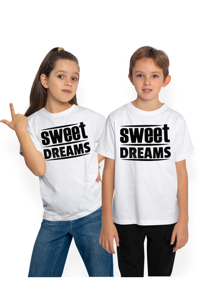 StoryGift Romania Tricou Copii cu urare de noapte buna in engleza "Sweet drea...