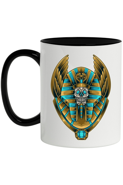 StoryGift Romania Cana Cu Faraon, Cobra, Palarie, Egipt, Craniu, Fantasy, Mul...