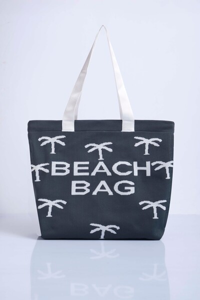 Sebir Moda Τσάντα παραλίας με μοτίβο παλάμης