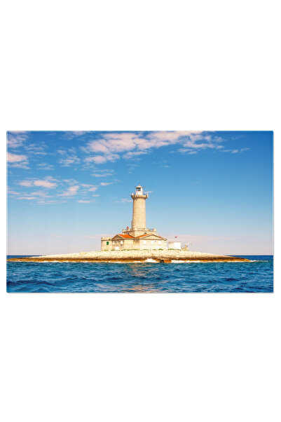 StoryGift Romania Tablou Canvas Far Pe Peninsula Istria, Croatia Europa, Casa, Natura, Veche, Varf, Adriatic, Arh