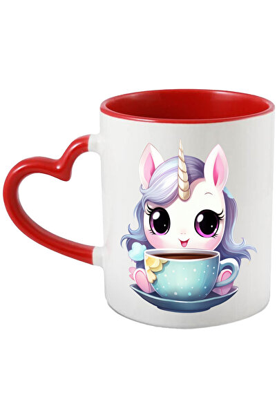StoryGift Romania Cana cu un unicorn care sta langa o ceasca | ilustratie | c...
