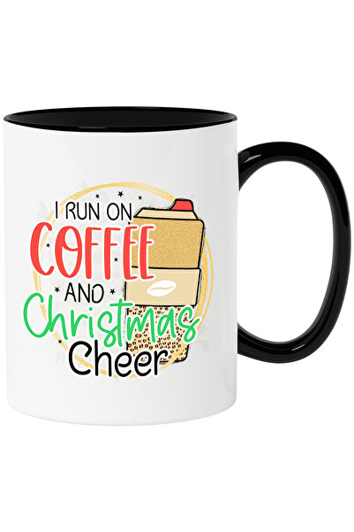 StoryGift Romania Cana cu mesajul "I run on coffee and Christmas Cheer", Crac...
