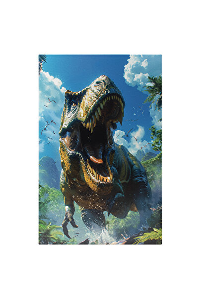 StoryGift Romania Tablou Canvas Animal Preistoric Capturat Într-un - Dinozaur...