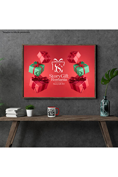 StoryGift Romania Dumbbell Mug for those who love the gym - fitness sport with Red Handle, With R Handle, STG