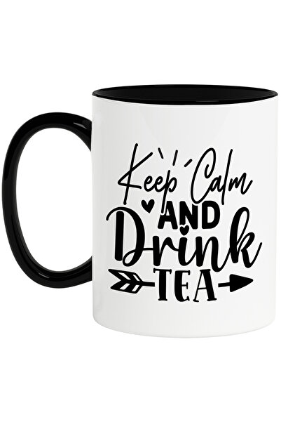 StoryGift Romania Cana cu mesajul in engleza "Keep calm and drink tea" - stai...