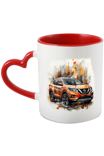 StoryGift Romania Cana Cu Masina, SUV, Nissan X-Trail, Geometric, Abstract, M...