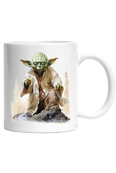 StoryGift Romania Cana Cu Yoda, Star Wars, Stanci, Lac, Apa, SF, Masestru, Je...