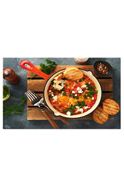 StoryGift Romania Tablou Canvas 120 x 80CM Deliciu Matinal - Shakshuka Maroca...