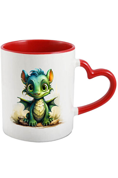 StoryGift Romania Cana cu un dragonas verde | ilustratie | vesel | jucaus | c...