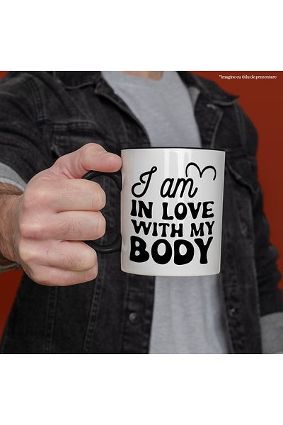 StoryGift Romania Mug with the message "I am in love with my body" - I am in love with my body with , With ,STG