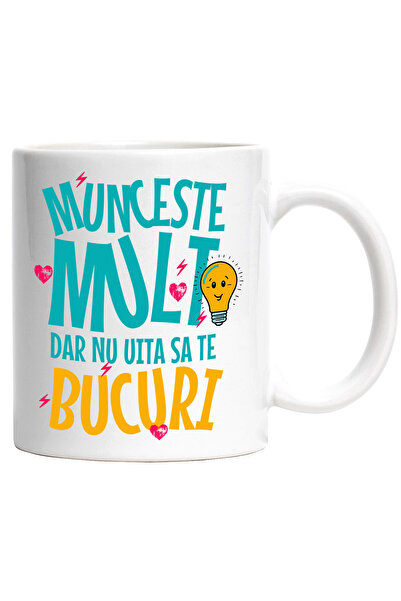 StoryGift Romania Mug with Inspirational Message Balance Work Hard But Don't ...