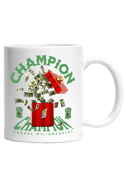 StoryGift Romania Cana _Champion_ - Cadoul Milionarului, 330ml, Ceramic cu Ma...