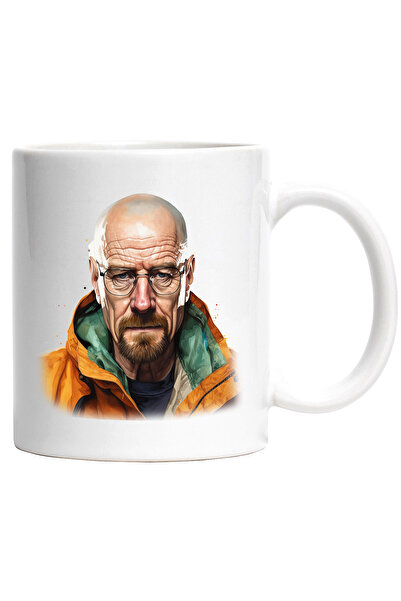 StoryGift Romania Cana Cu Walter White, Personaj, Breaking Bad, Serial TV, Multicolor 330 ml, Cera, Cu Maner Alb