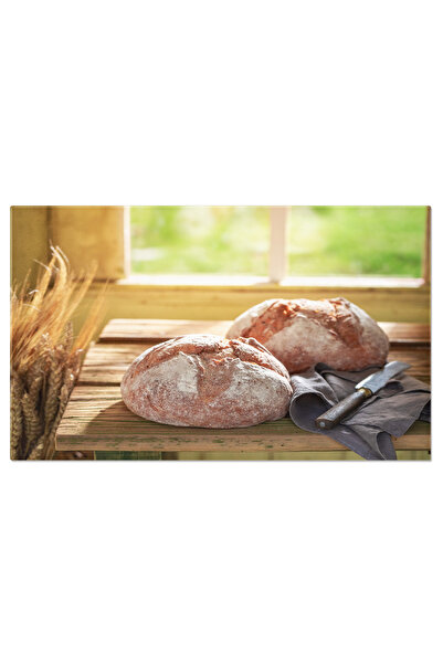 StoryGift Romania Tablou Canvas Paine Proaspata Si Gustoasa Pe O Masa Rustica O Imagine Care Imbina Simplitatea