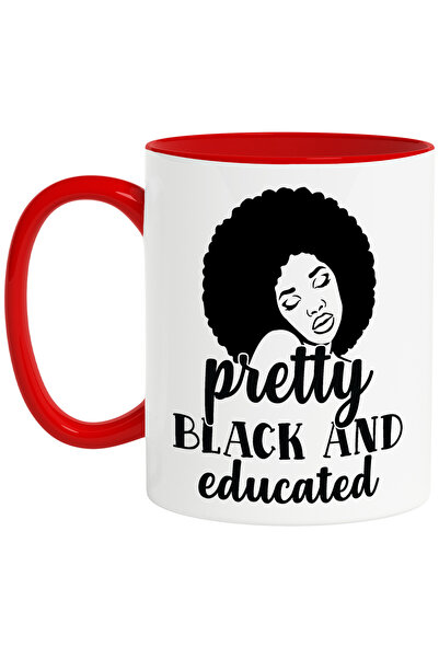 StoryGift Romania Cana cu o figura a unei femei de culoare cu textul "Pretty ...