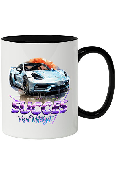 StoryGift Romania Cana Cu Mesaj Succes Visul Motorizat, Masina Sport, Ploaie,...