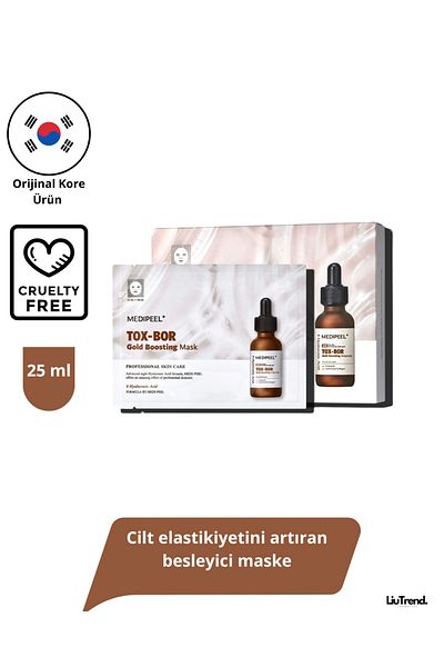 Medipeel Tox-Bor Gold Boosting Mask 25 ml * 5 Pcs Nourishing Mask That Increases Skin Elasticity
