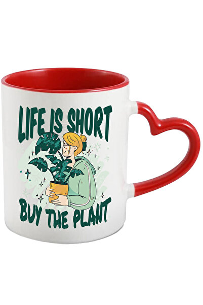 StoryGift Romania Cana Cu Mesaj In Engleza Life Is Short Buy The Plant, Ghive...