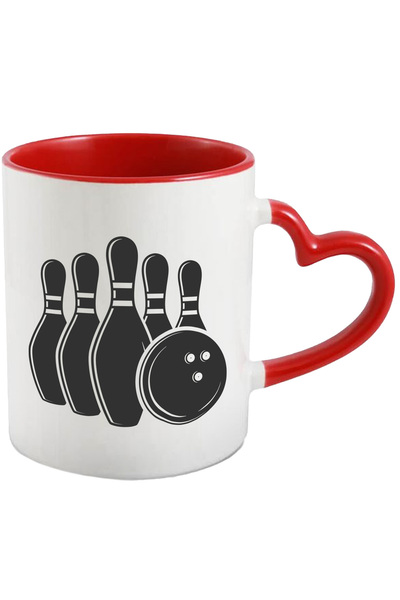 StoryGift Romania Cana cu popice si cu o minge de bowling - joc cu Maner Inima Rosie, Cu Maner Inima Rosie STG