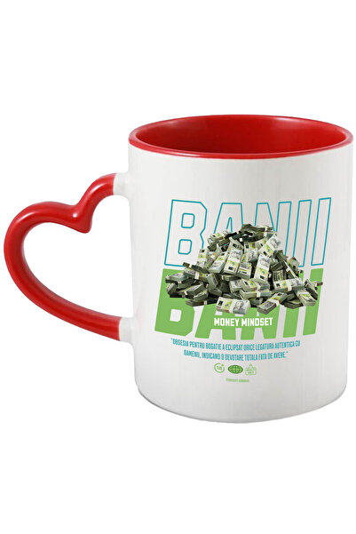 StoryGift Romania Cana O Gramada de Bani - Money Mindset, 330ml, Ceramica cu ...