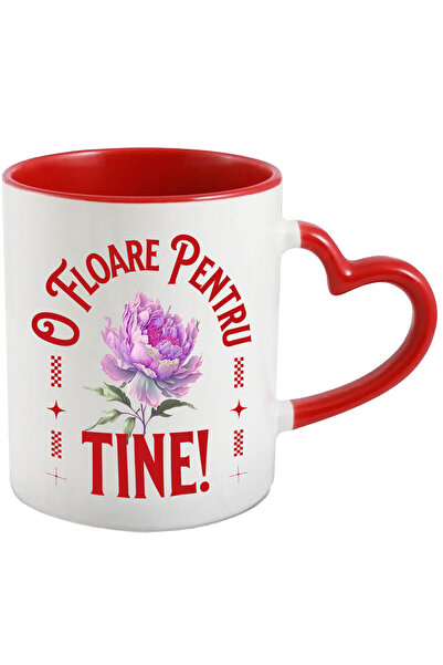 StoryGift Romania Cana cu Floare roz Text O Floare Pentru Tine Romantic Drago...