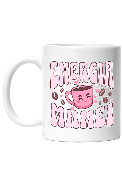 StoryGift Romania Cana Energia Mamei ceasca de cafea femeie puternica, 330ml,...