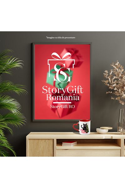 StoryGift Romania Mug with black kitten with the message "Merry what?", Merry Christmas, illustration, winter, With ,STG.