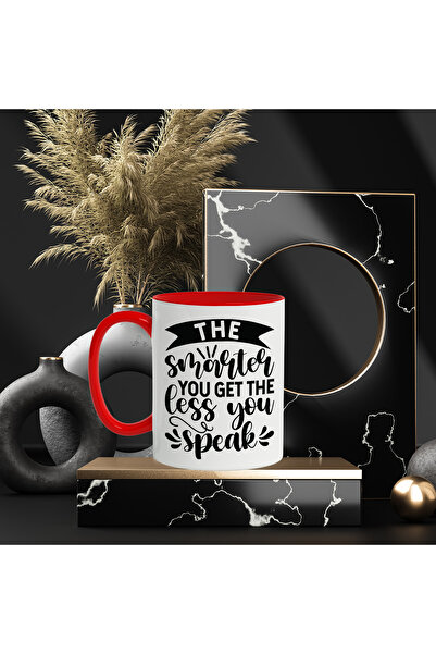 StoryGift Romania Mug with the message "The smarter you get, the less you speak" - the smarter you become, With ,STG.