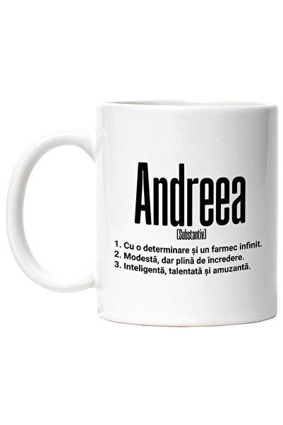 StoryGift Romania Cana Cu Numele Andreea, si Mesaj Motivational, Determinare,...