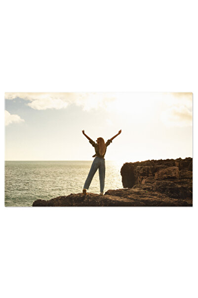 StoryGift Romania Tablou Canvas: In Varfurile Muntilor - Peisaj Montan, Calatorie, Aventura