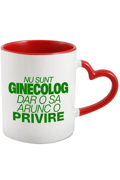 StoryGift Romania Cana cu Mesaj In Limba Romana Text Nu Sunt Ginecolog Dar o ...